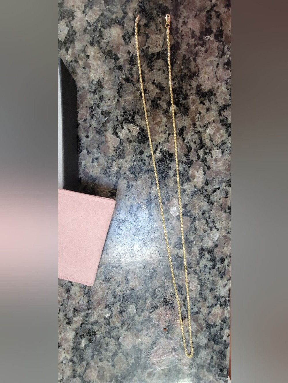 10 KT GOLD ROPE NECKLACE - Picture 3 of 6